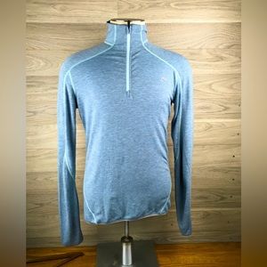 Kjus Women's EU 40 Trace Half Zip Midlayer Golf Ski Sweatshirt Blue-Gray